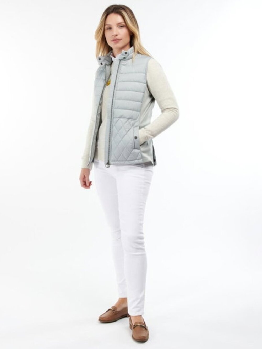 Barbour Esme Gilet in Grey Size 6